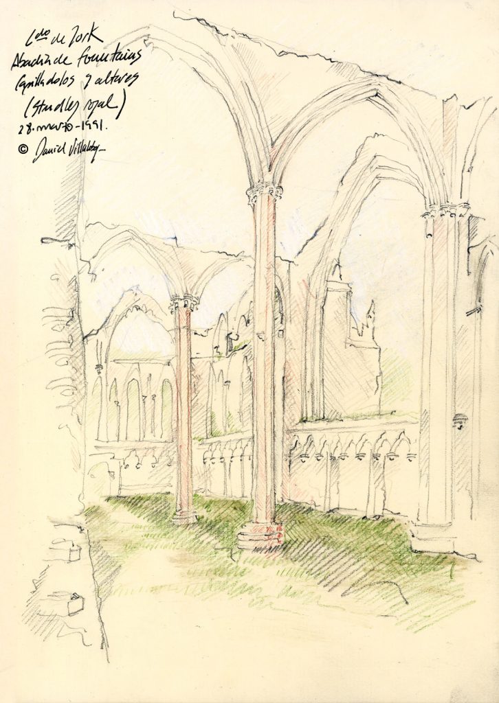 #danielvillalobos #architecture #sketchbook #skechtravel #fountainsabbey
