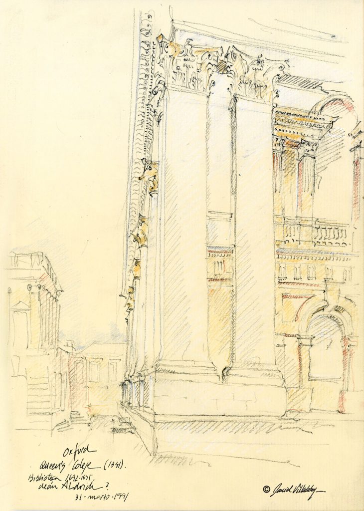 #danielvillalobos #architecture #sketchbook #skechtravel #queen´scollege