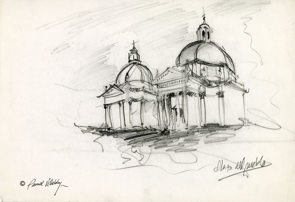 #danielvillalobos #sketch #skechtravel #piazzapopolo #rome #italy