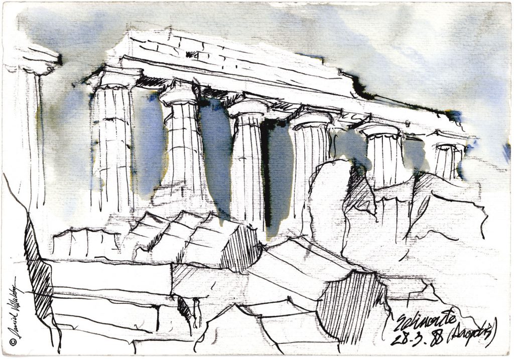 #danielvillalobos #sketch #sketchbook #sicily #selinuntetemple #ruin