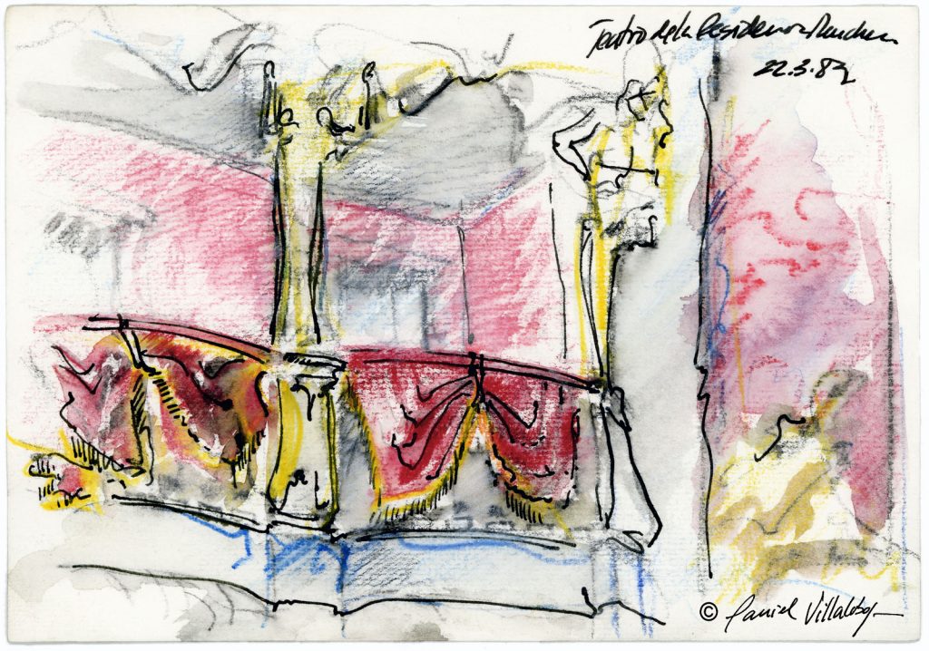 #danielvillalobos #sketch #sketchbook #skechtravel #cuvilliéstheater #munich