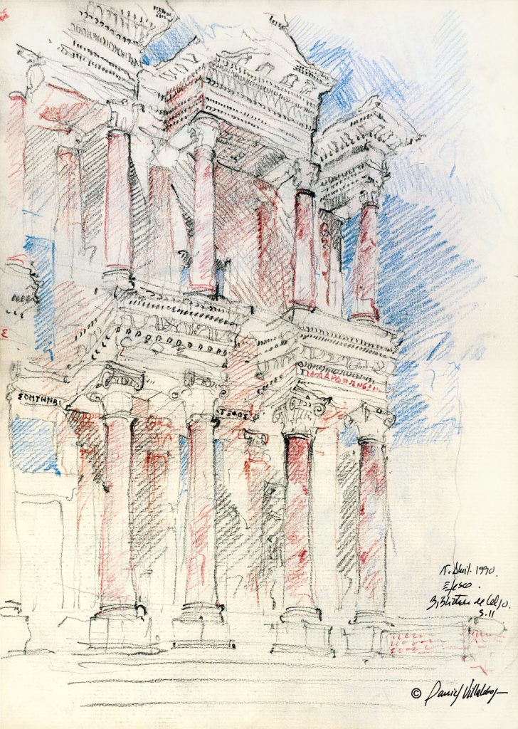 #danielvillalobos #sketch #sketchbook #skechtravel #efeso #celsolibrary