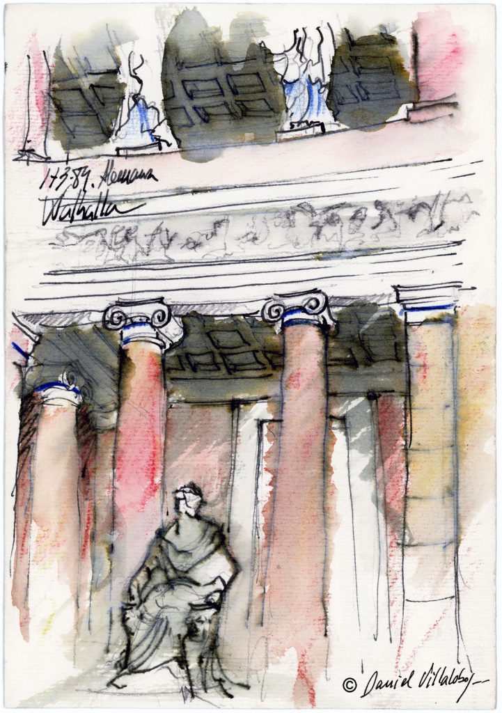 #danielvillalobos #sketch #sketchbook #skechtravel #germany #walhalla