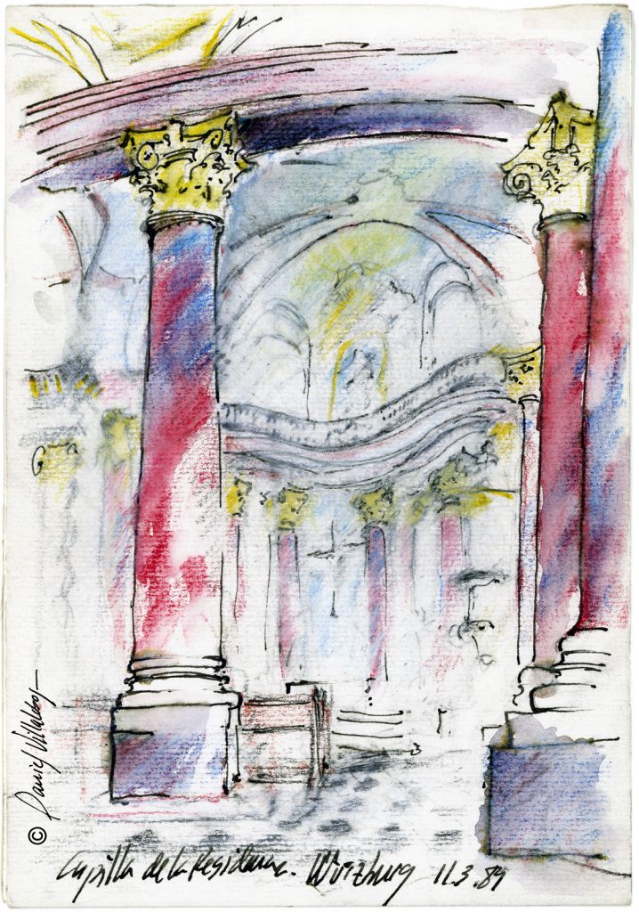 #danielvillalobos #sketch #sketchbook #skechtravel #germany #würzburg #chapel