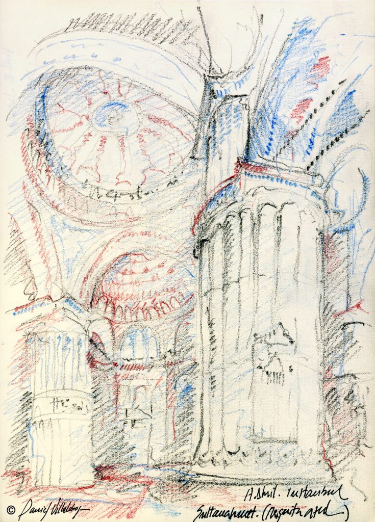 #danielvillalobos #sketch #sketchbook #skechtravel #istanbul #sultánahmedmosque