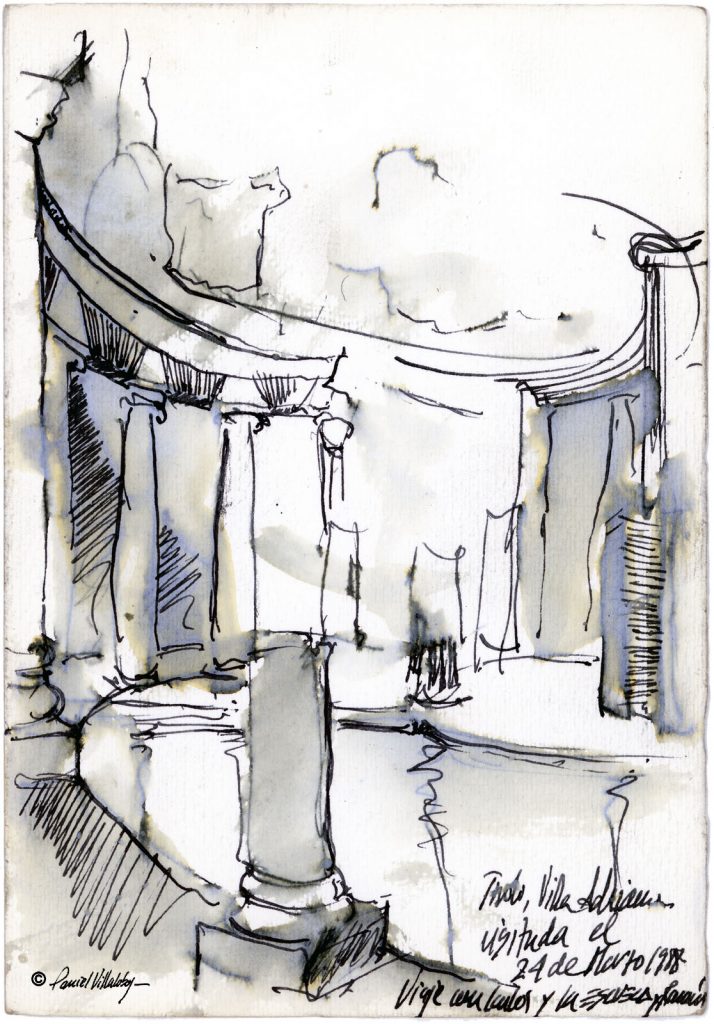 #danielvillalobos #sketch #sketchbook #skechtravel #italy #villaadriana