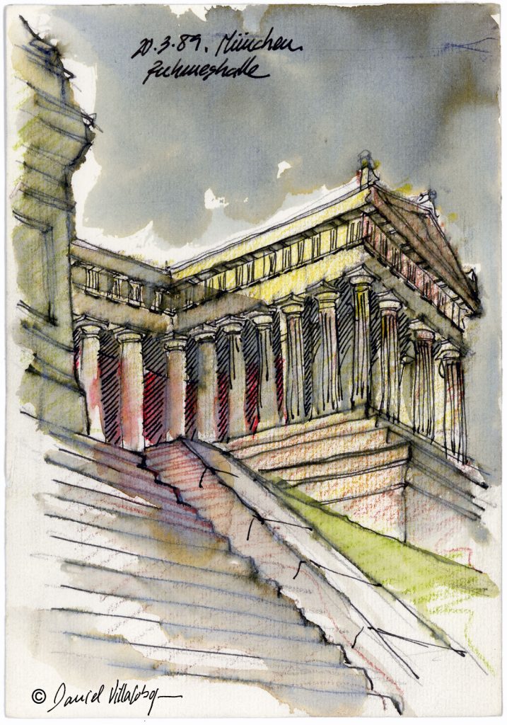 #danielvillalobos #sketch #sketchbook #skechtravel #munich #ruhmeshalle