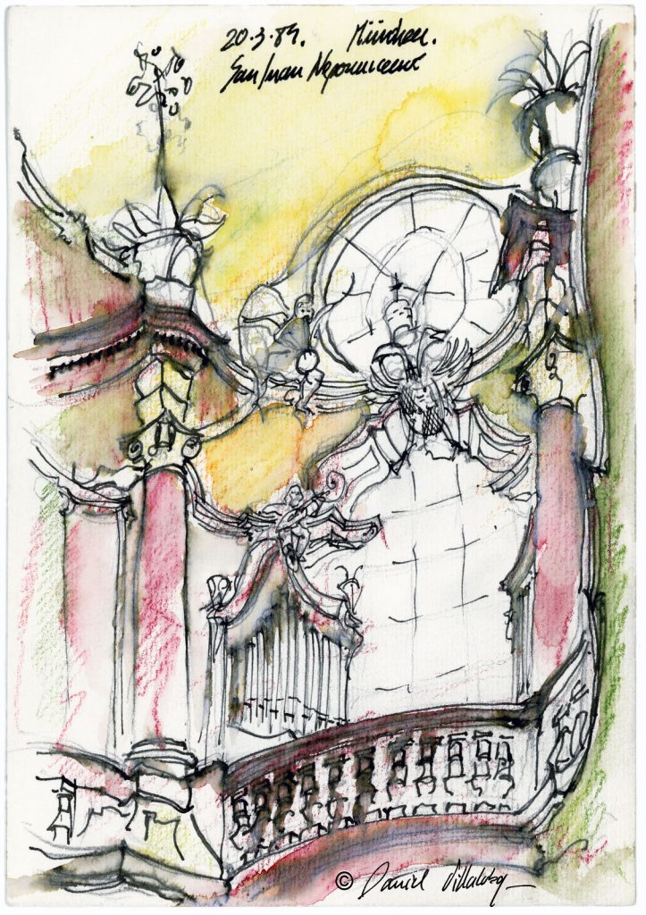 #danielvillalobos #sketch #sketchbook #skechtravel #munich #sanjuannepomuceno