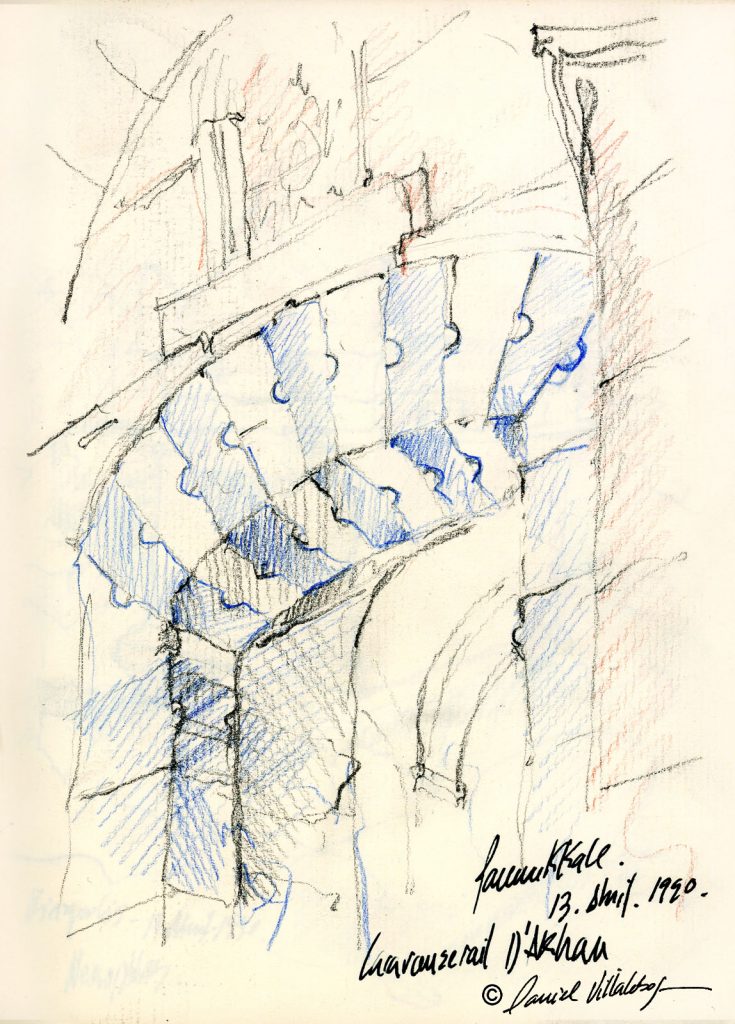 #danielvillalobos #sketch #sketchbook #skechtravel #pamukkale #caravanserail