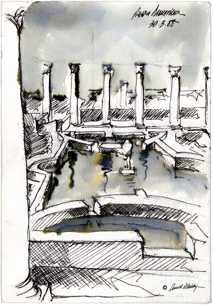 #danielvillalobos #sketch #sketchbook #skechtravel #sicily #piazzaarmerina