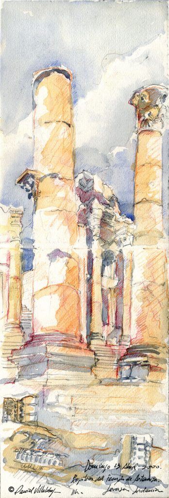 #danielvillalobos #architecture #sketchbook #sketch #jerash