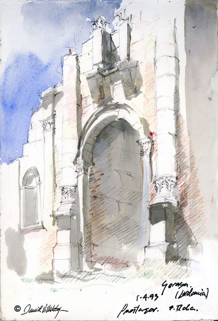 #danielvillalobos #architecture #sketchbook #sketch #jerash