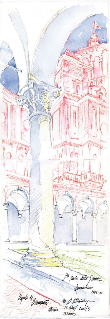 #danielvillalobos #architecture #sketchbook #sketch #milan