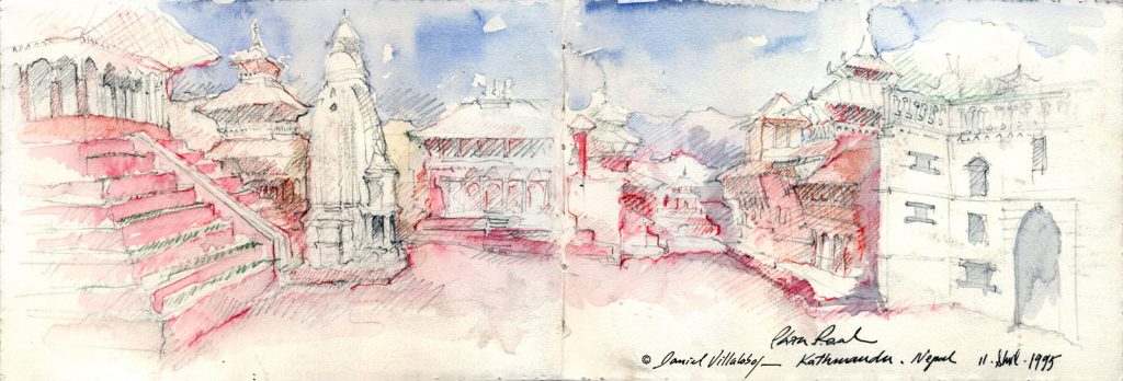 #danielvillalobos #architecture #sketchbook #sketch #nepal