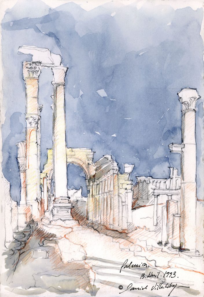 #danielvillalobos #architecture #sketchbook #sketch #syriapalmyra